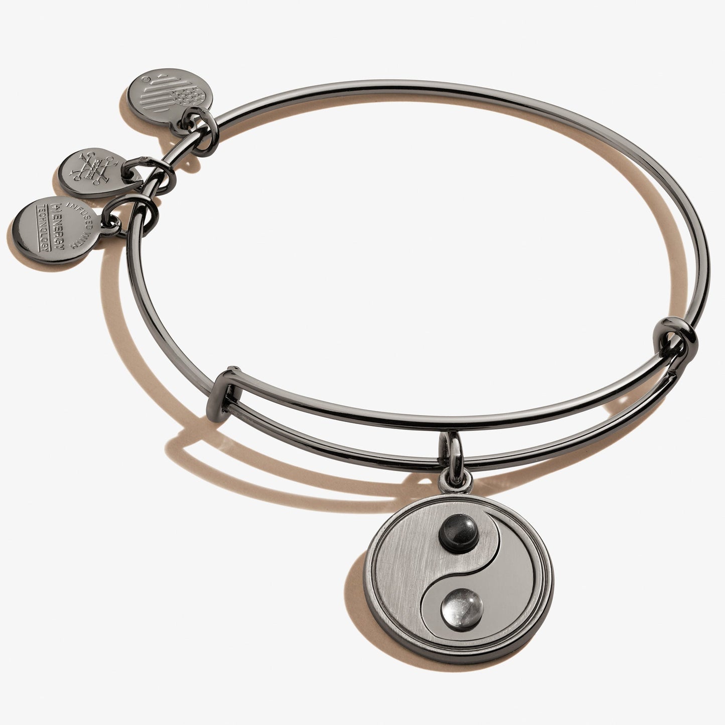 Yin Yang Charm Bangle Bracelet