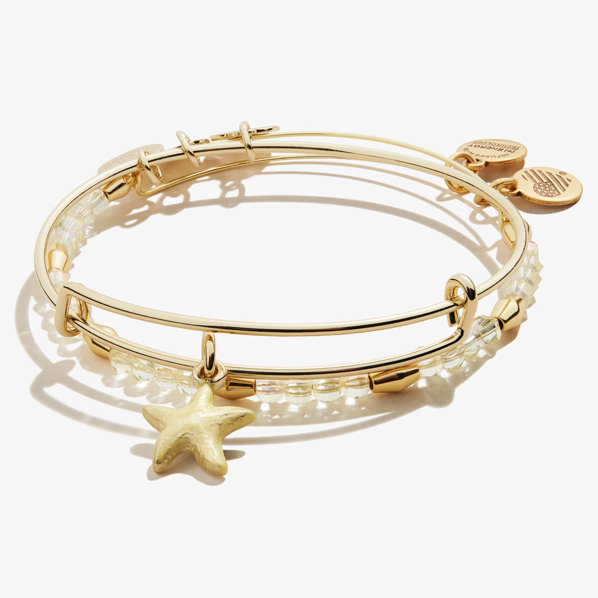 Starfish Charm Bangles, Set of 2