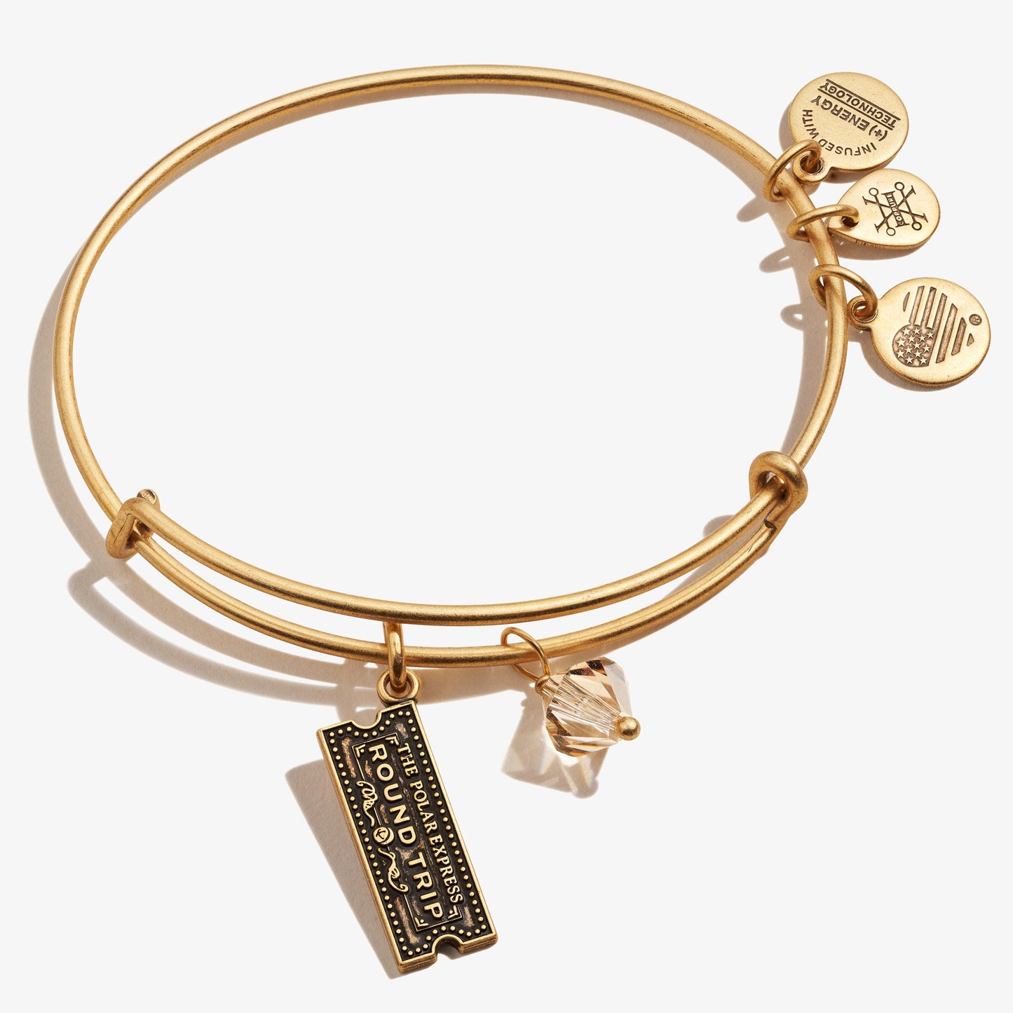 The Polar Expressâ„?Train Ticket Duo Charm Bangle