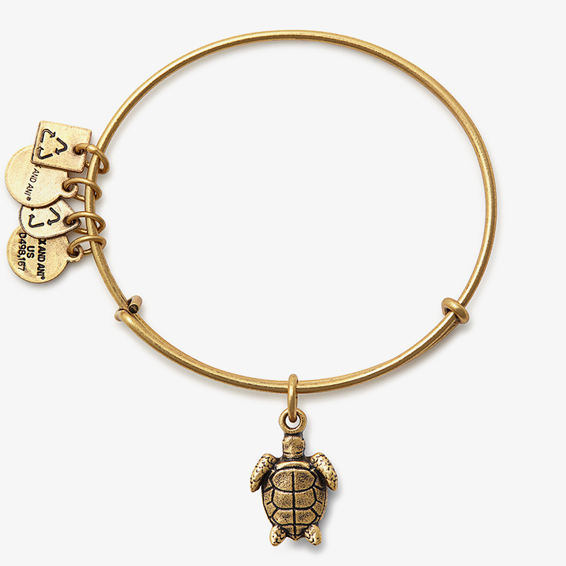 Sea Turtle Charm Bangle