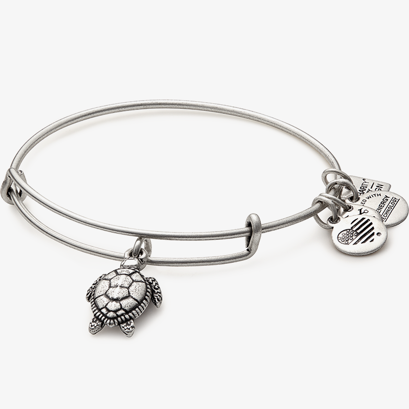 Sea Turtle Charm Bangle