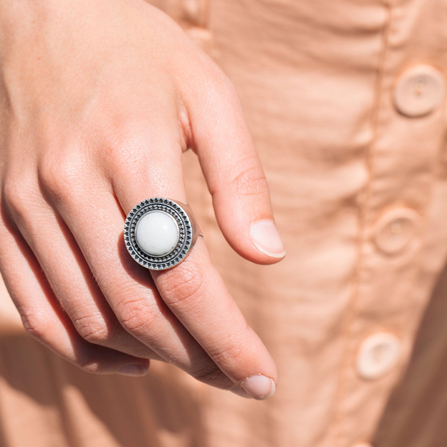 Amazonite Cocktail Ring