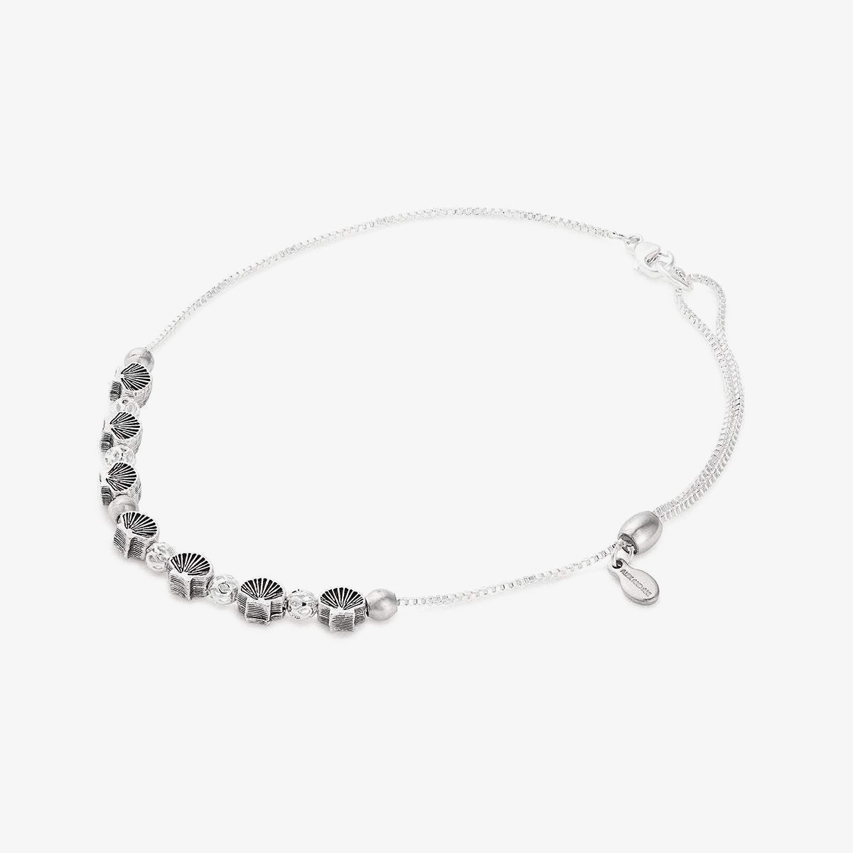 Seashell Charm Anklet, Two-Tone