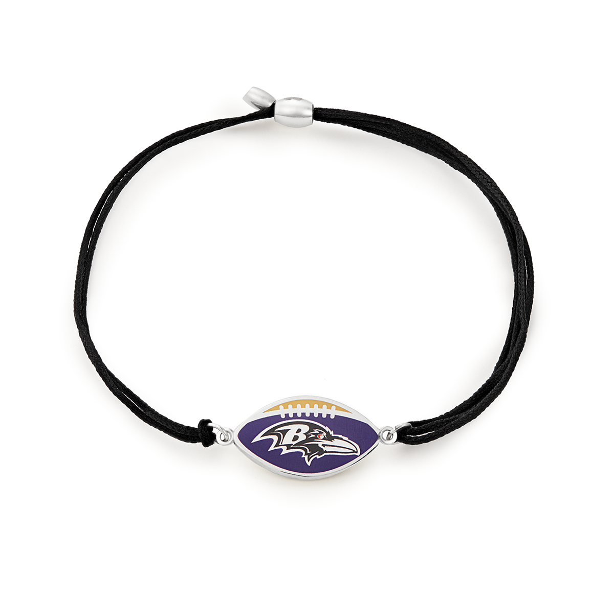 Baltimore Ravens NFL Charm Pull Cord Bracelet