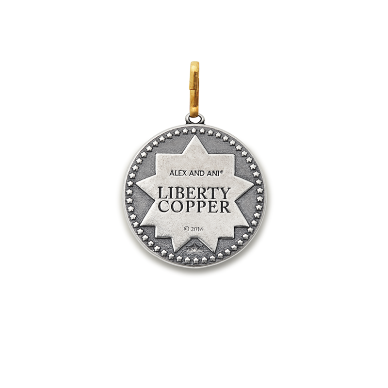 Liberty Copperâ„?Charm, 14kt Gold Center, Large